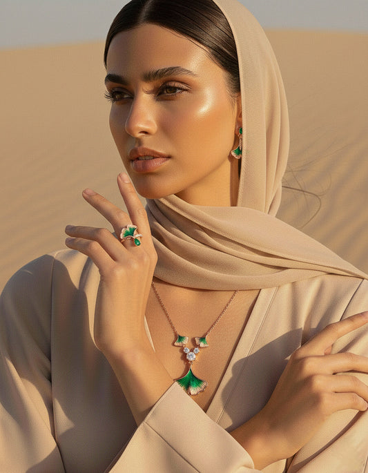 The Emerald Gingko Set